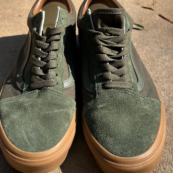 Vans old skool classic green shoes size 9.5 - Picture 7 of 7